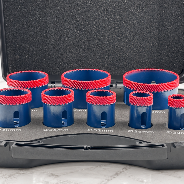 XVBC-MS-K002 Vaccum brazed diamond tile core bits KIT